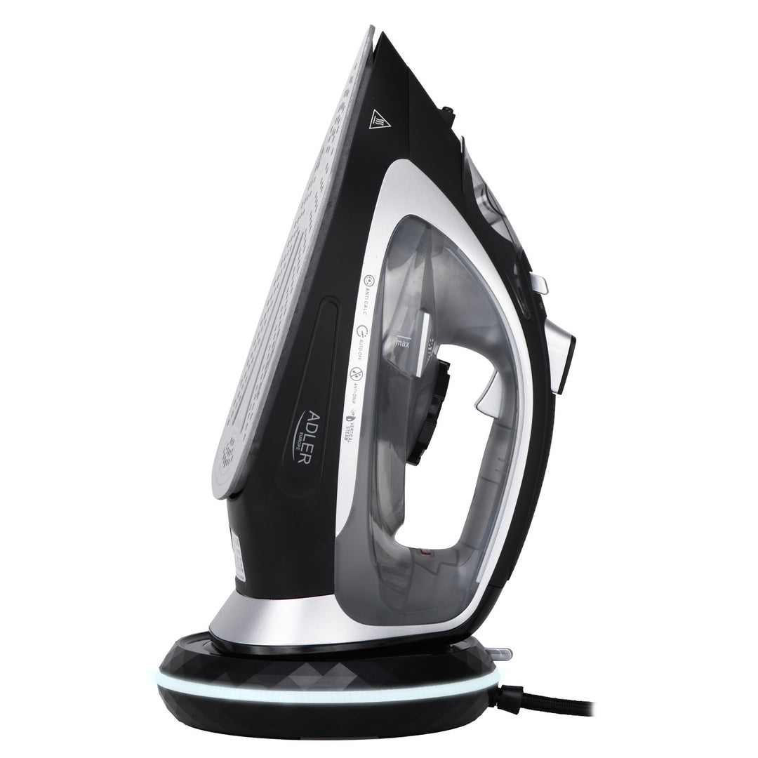 Adler AD 5043 Plancha de vapor sin cable, Plancha de cerámica, 2800 W