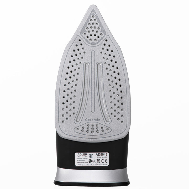 Adler AD 5043 Plancha de vapor sin cable, Plancha de cerámica, 2800 W