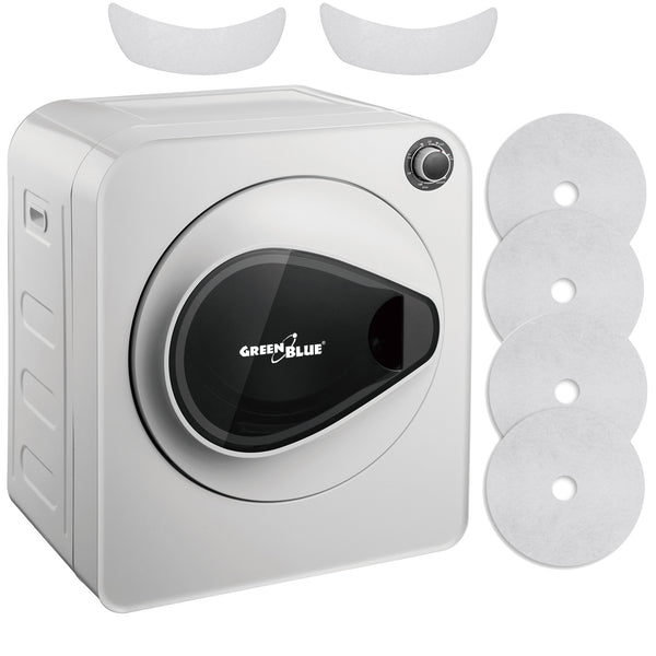GreenBlue secadora eléctrica para ropa, 3kg carga, GB405+ 2pcs. Juego de filtros para secadora GreenBlue GB483