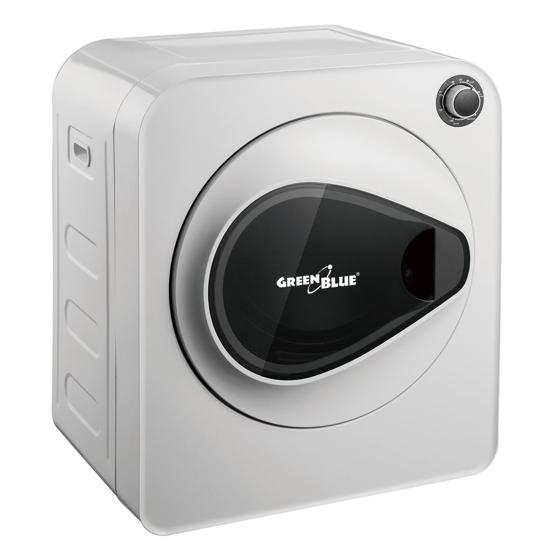 Máquina de secar roupa elétrica GreenBlue, carga de 3 kg, conjunto de filtros para máquina de secar roupa GB405 + 4 peças GreenBlue GB483, 1 entrada, 2 saídas