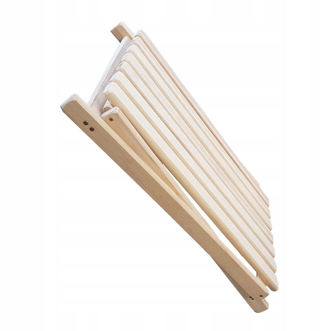 Woodok Conjunto de 2 tumbonas de playa, Color negro | Incluida mesa de centro de madera