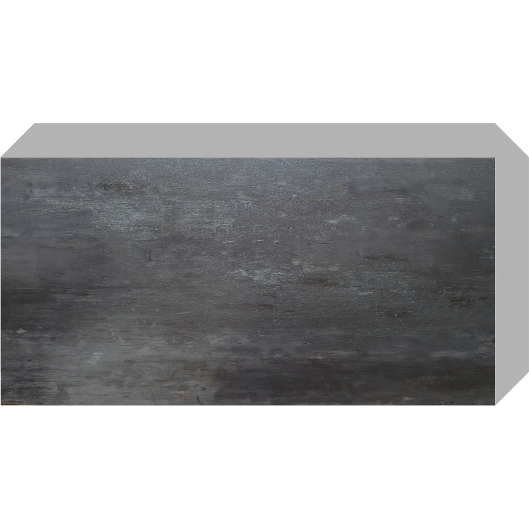 Fliesana Baldosas autoadhesivas para suelos y paredes, juego de 3, impermeables, diseño de piedra natural, color negro