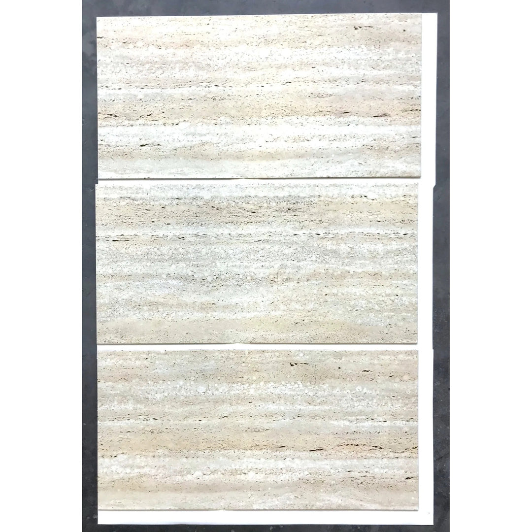 Azulejos autocolantes para chão e parede Fliesana, conjunto de 3, impermeáveis, design em pedra natural