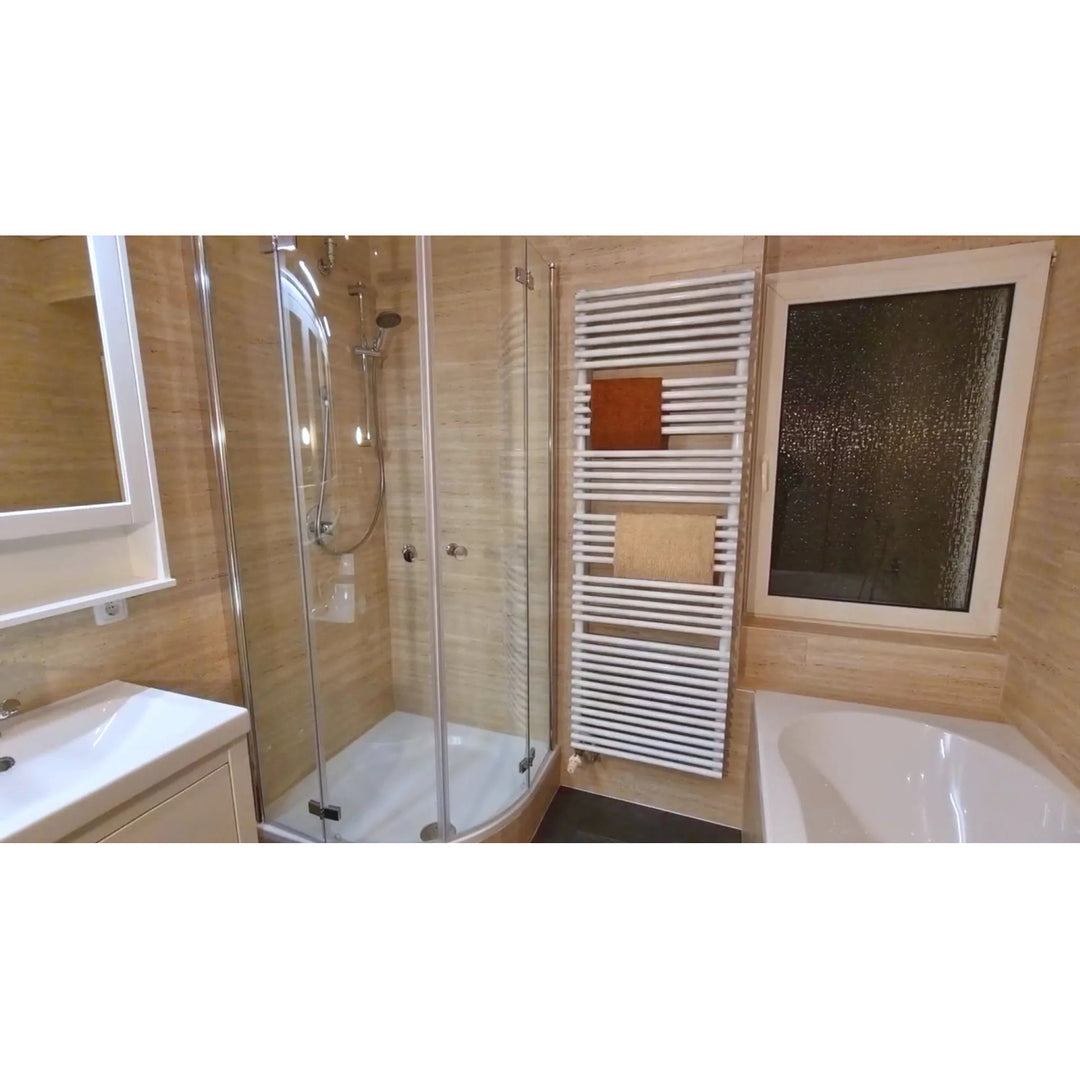 Azulejos autocolantes para chão e parede Fliesana, conjunto de 3, impermeáveis, design em pedra natural