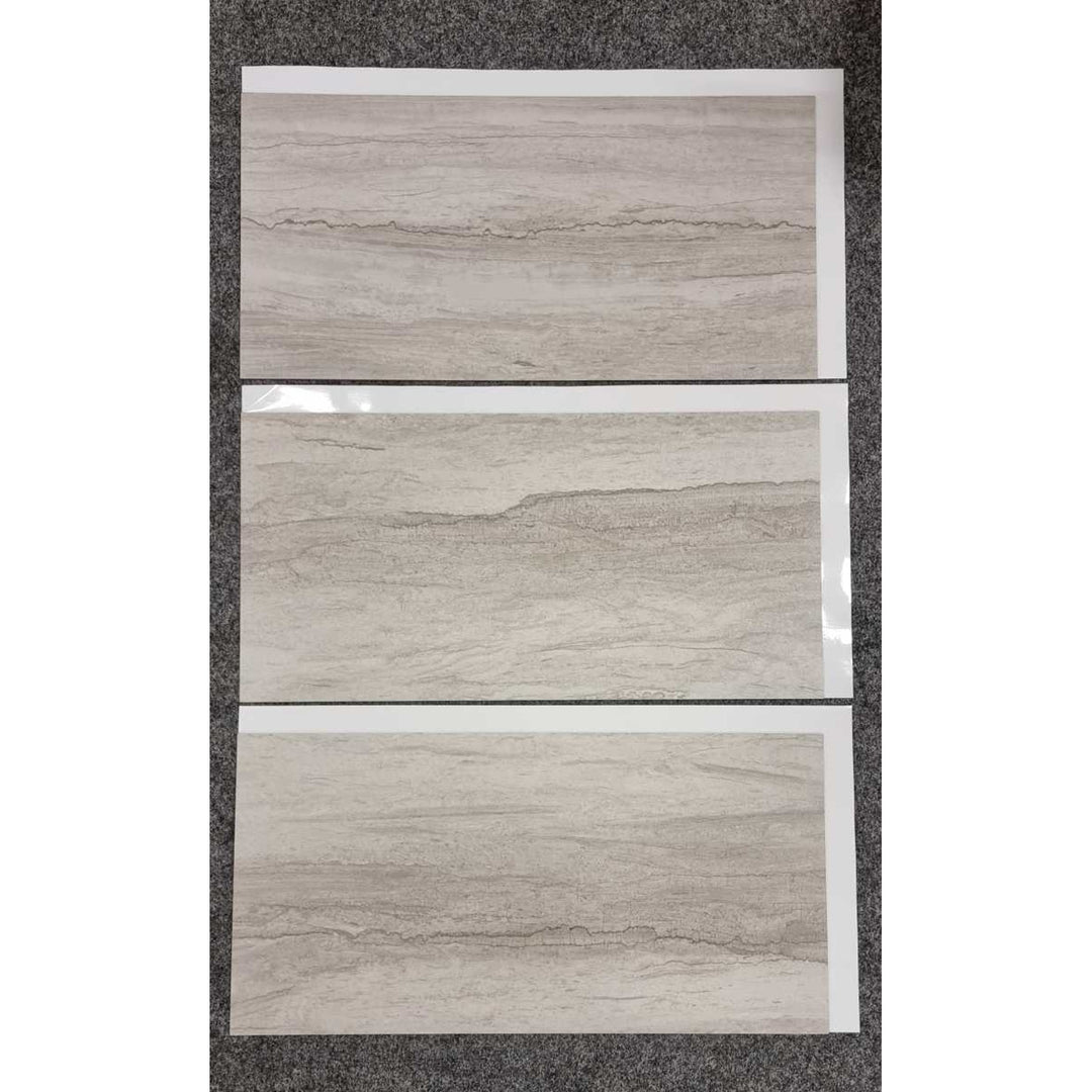 Azulejos autocolantes para parede e pavimento Fliesana, conjunto de 3, impermeáveis, padrão de pedra natural (penhasco)