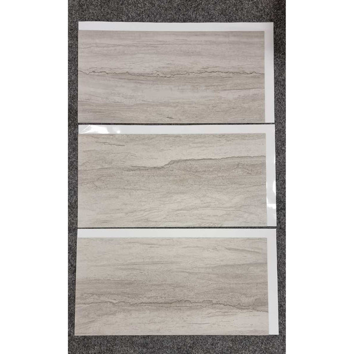 Azulejos autocolantes para parede e pavimento Fliesana, conjunto de 3, impermeáveis, padrão de pedra natural (penhasco)