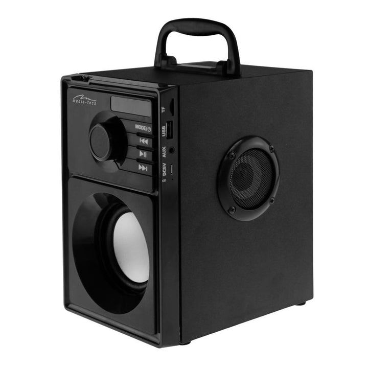 Coluna de som sem fios Media-Tech, Bluetooth 5.1, rádio FM, AUX, RMS 15 W, MT3179