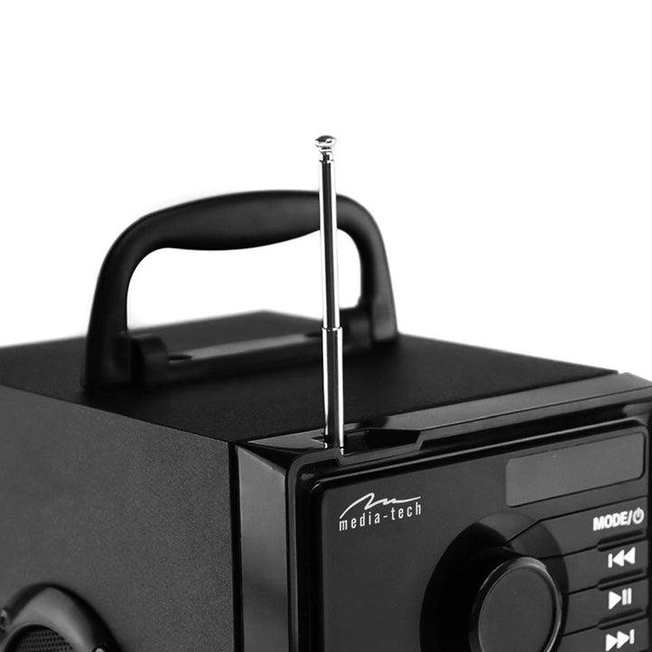 Coluna de som sem fios Media-Tech, Bluetooth 5.1, rádio FM, AUX, RMS 15 W, MT3179