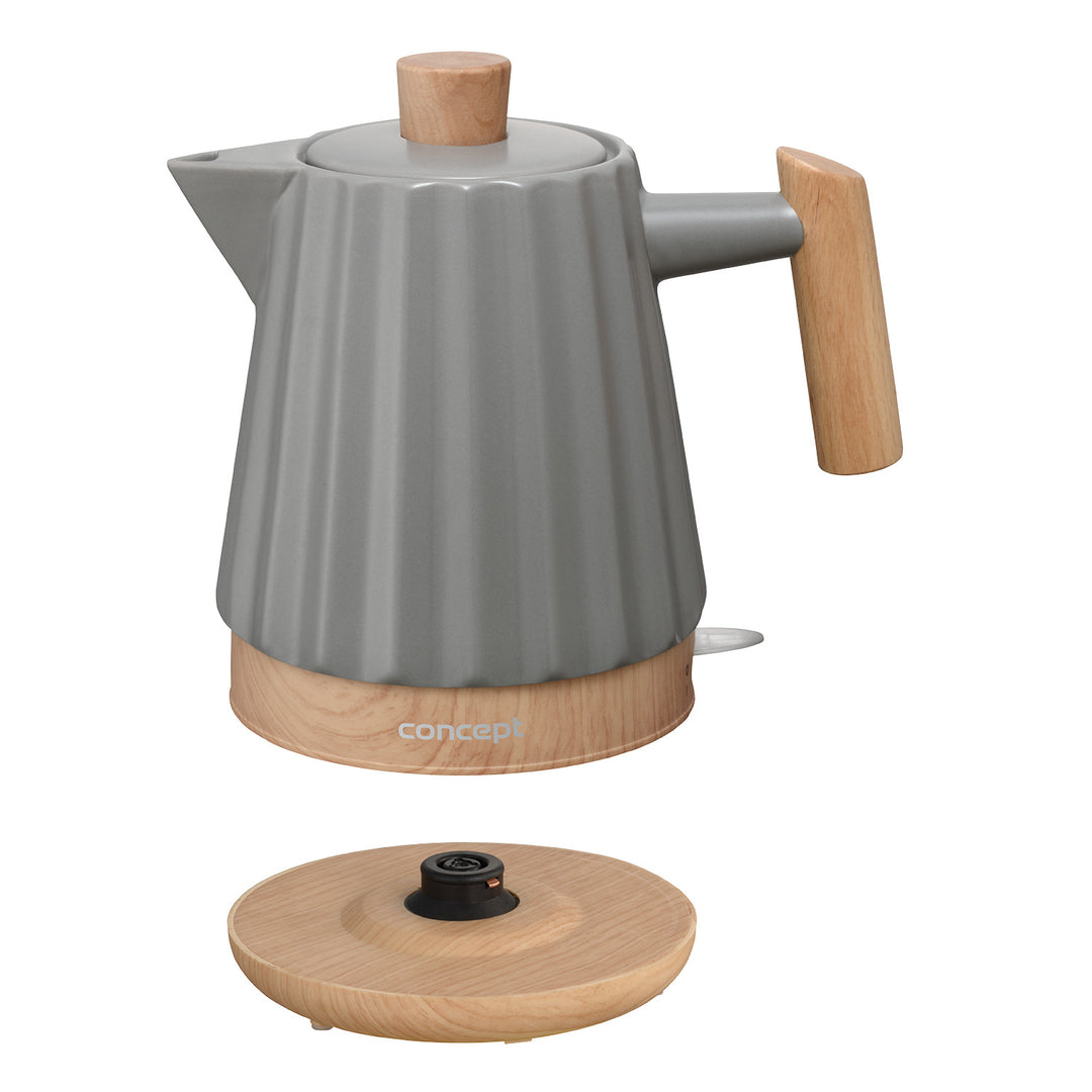 Chaleira Elétrica Concept, Cerâmica, 1500 W, 1,5 L, Cinza Escuro, RK0092