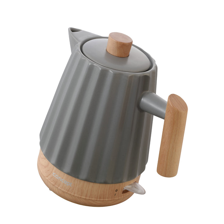 Chaleira Elétrica Concept, Cerâmica, 1500 W, 1,5 L, Cinza Escuro, RK0092