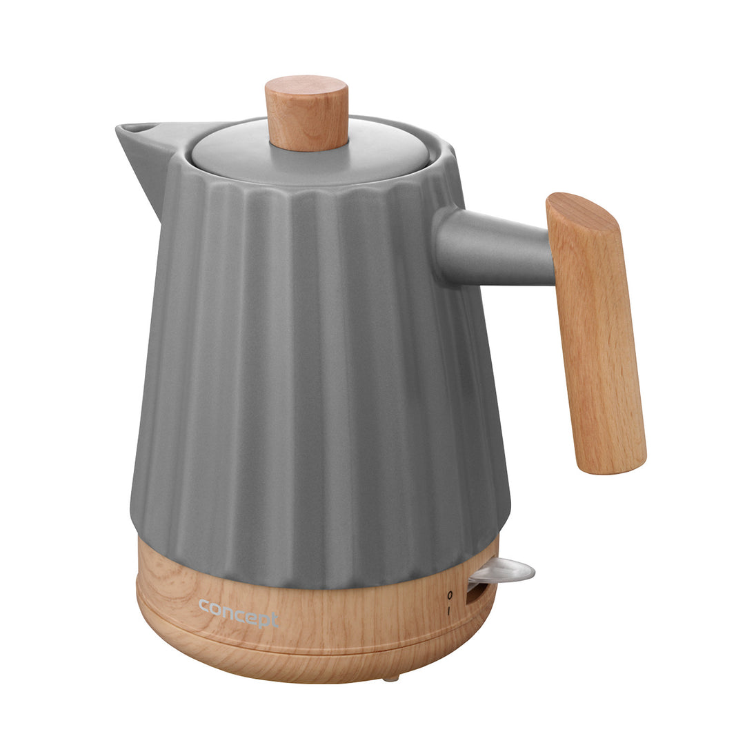 Chaleira Elétrica Concept, Cerâmica, 1500 W, 1,5 L, Cinza Escuro, RK0092