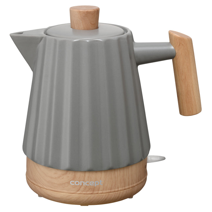 Chaleira Elétrica Concept, Cerâmica, 1500 W, 1,5 L, Cinza Escuro, RK0092