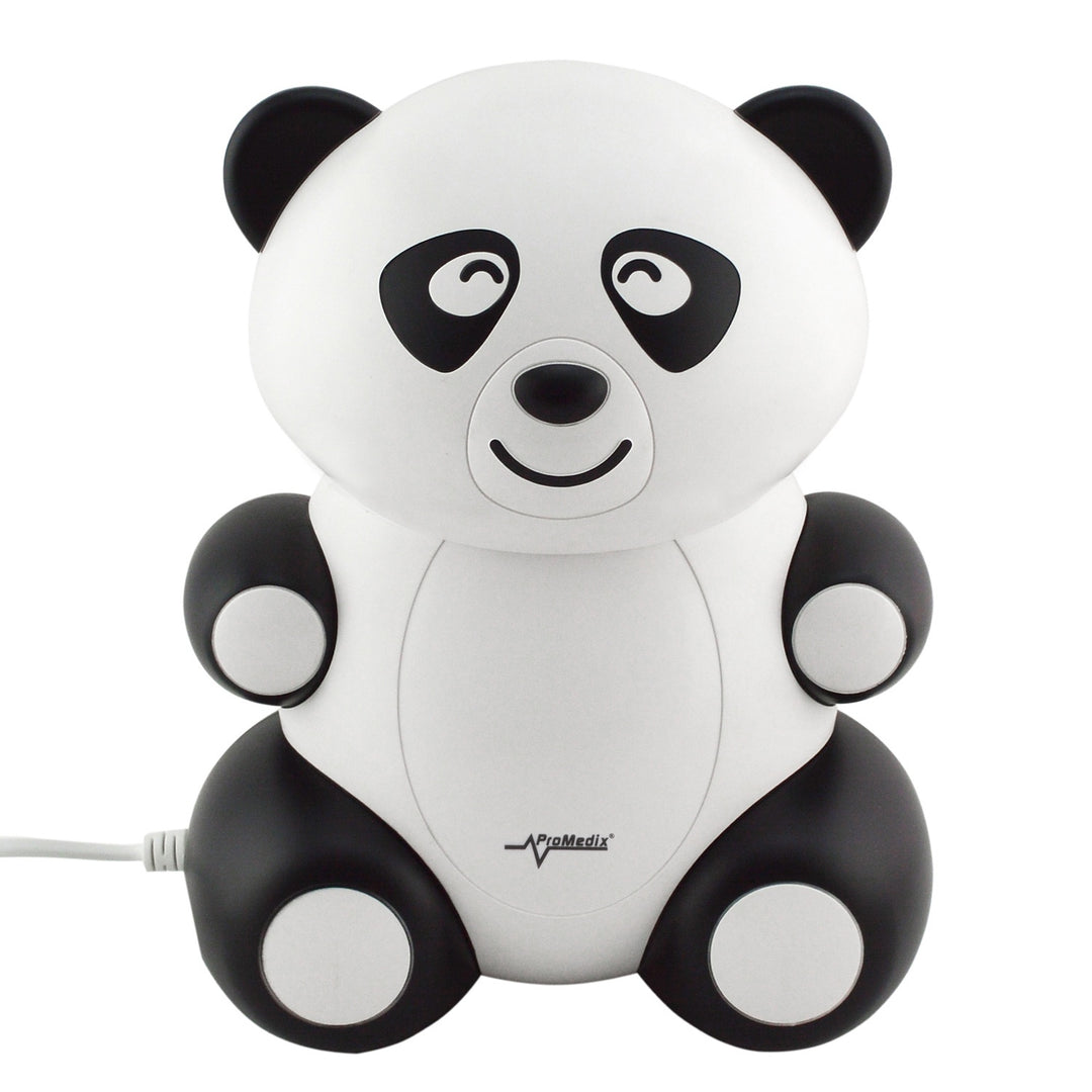 Inalador, nebulizador, máscara e filtro Promedix PR-812 Panda Baby + termómetro médico infravermelho sem contacto Promedix PR-960