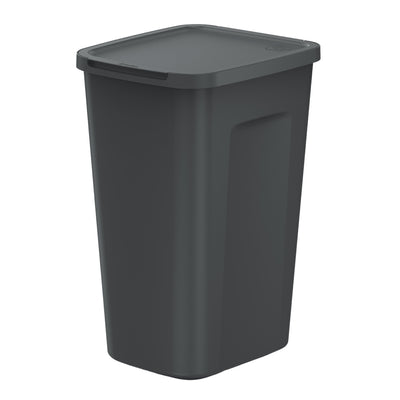 Balde do lixo Keden, capacidade 50 litros, preto, COMPACT Q PLUS