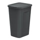 Balde do lixo Keden, capacidade 50 litros, preto, COMPACT Q PLUS