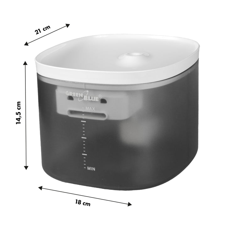 GreenBlue Dispensador/Bebedouro Automático para Animais de Estimação, 3L, USB 5V1A, GB392 + GreenBlue Dispensador/Alimentador Automático para Alimentos e Alimentos para Animais de Estimação, 6L, USB 5V1A, GB393