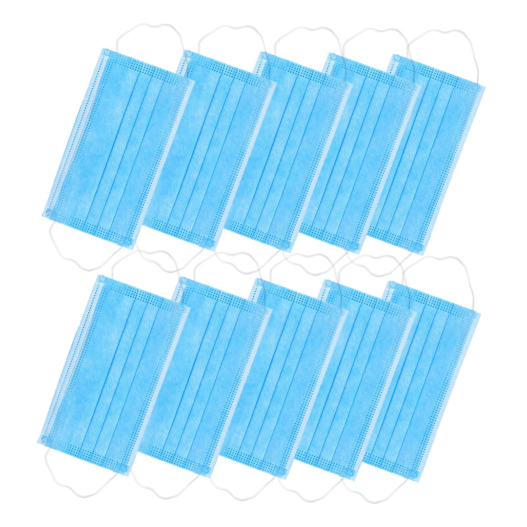 Promedix PR-870 1.5" HD LED pulsioxímetro pulsioxímetro médico + 2x Mascarillas médicas CE EN 14683:2019 - set - color azul 10 piezas Promedix PR-280 BFE>98%...