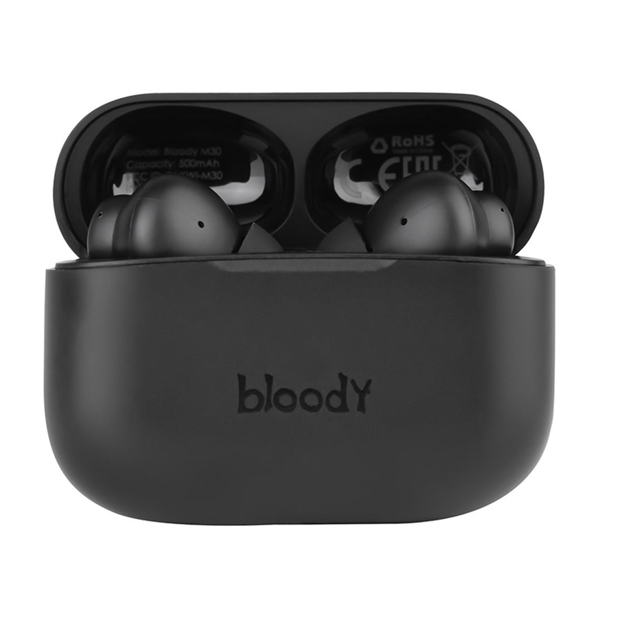 A4TECH Auriculares inalámbricos, Bluetooth 5.0, BLOODY TWS M30 Negro