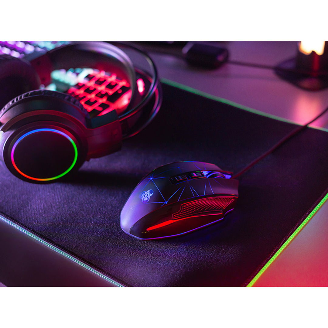 Rato gaming Tracer Space, retroiluminação RGB, 7200 DPI