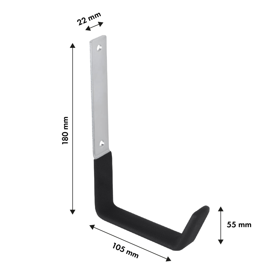 Suporte de parede Maclean MC-480, para pneus, rodas, escadas, bicicletas, aço, carga máxima de 10 kg, 4 peças