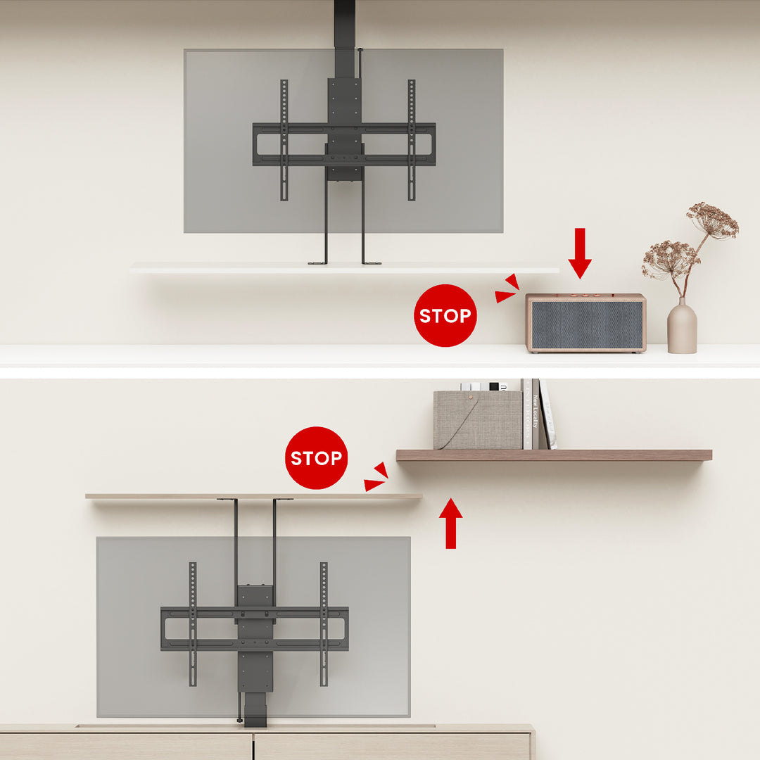 Agarre eléctrico de techo y suelo, extraíble Maclean, 43''-88'', VESA 600x400, máx. 60kg, 100-240V AC,50/60Hz