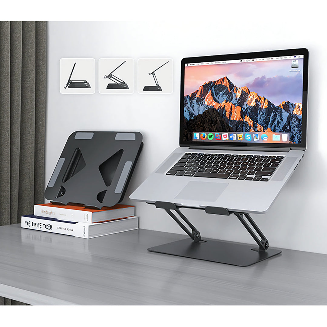 Suporte ergonómico ajustável para portátil Media-Tech MT2661 para portáteis de 10 a 17 polegadas