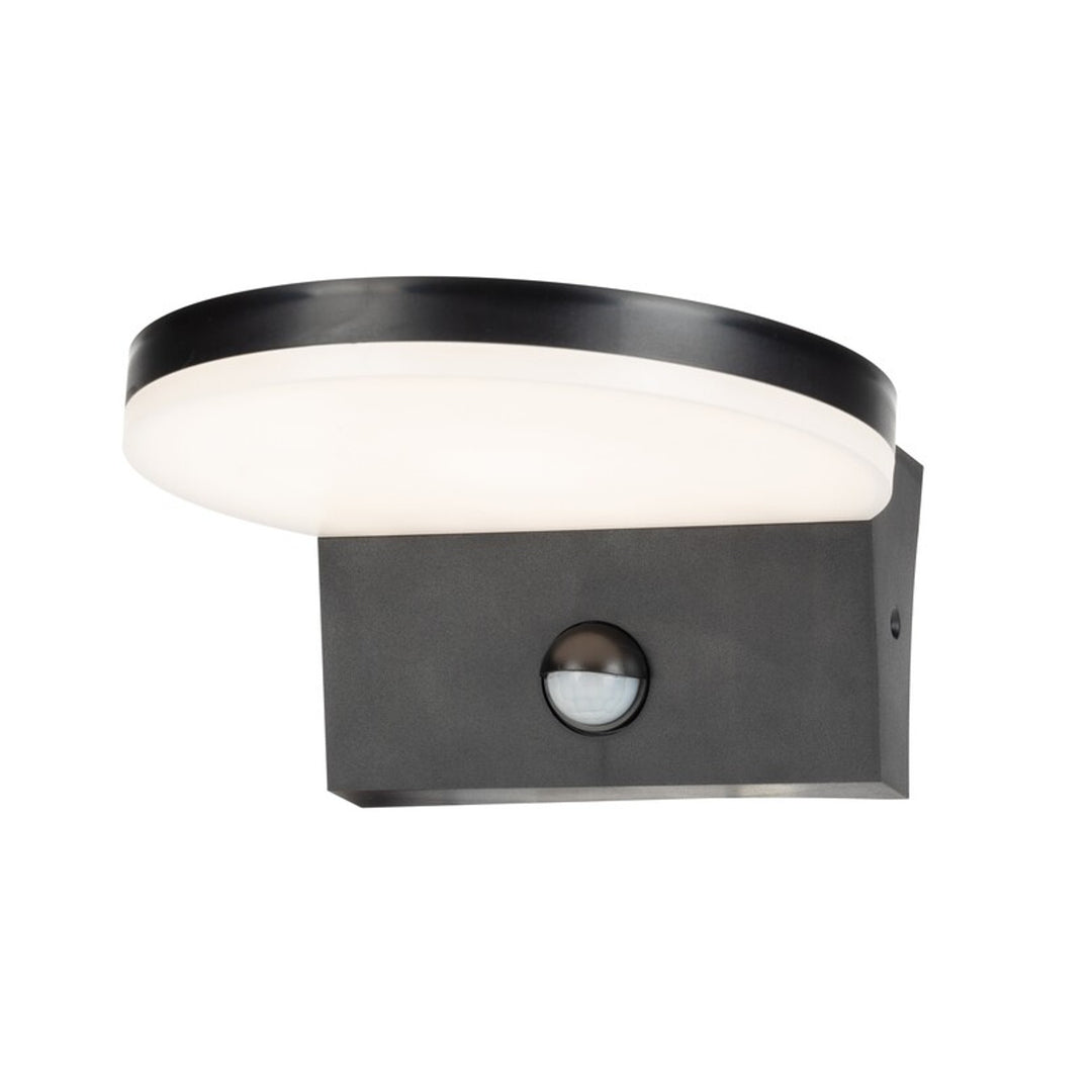Rabalux Batida Aplique de exterior, sensor de movimiento, 9W, negro