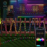 Rabalux Biri Iluminación exterior, cadena LED RGB, IP44, Wi-Fi, Bluetooth