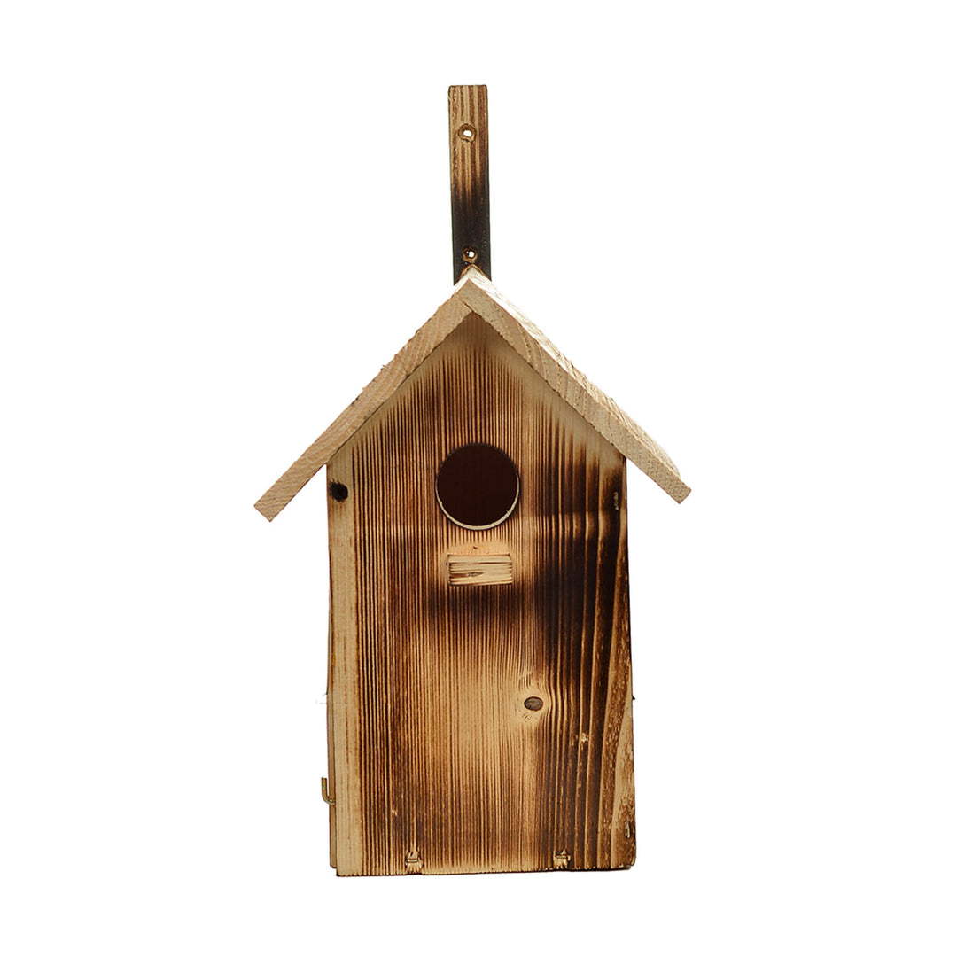 WOODOK Pajarera de madera plegable 25x33x13 cm de leña