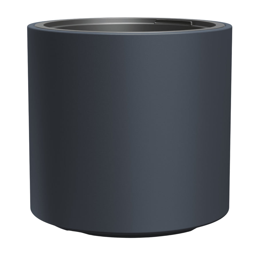 Vaso de flores Prosperplast com inserto, altura 29 cm, antracite, Heos