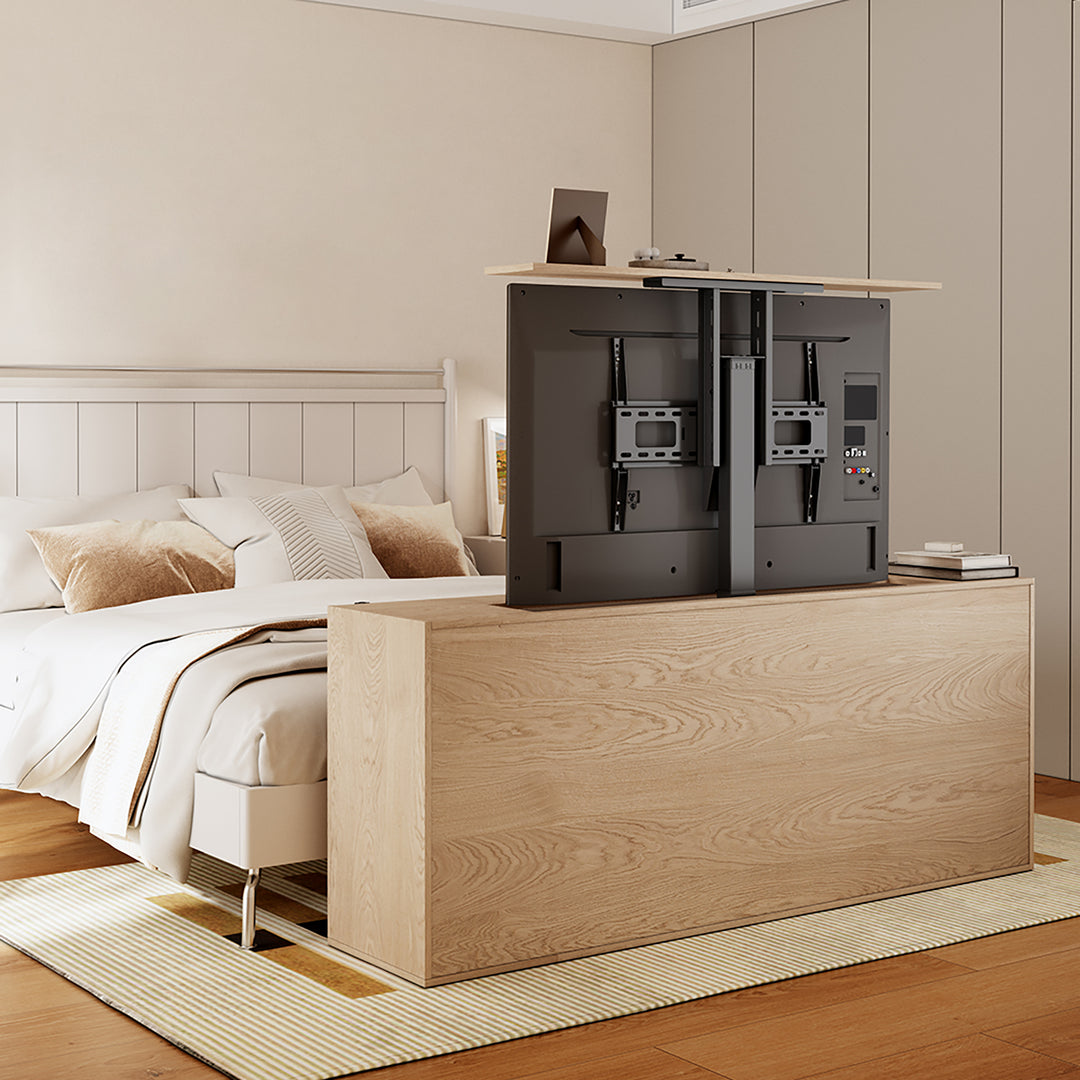 Suporte de TV elétrico Maclean, TUYA, 37''-80'', VESA 600x400, máx. 60 kg, MC-866T + cabo 4K 3D UHD HDMI 2.0 de 1,8 m, 48 bits