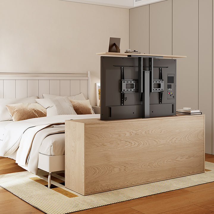 Suporte de TV elétrico Maclean, TUYA, 37''-80'', VESA 600x400, máx. 60 kg, MC-866T + cabo 4K 3D UHD HDMI 2.0 de 1,8 m, 48 bits