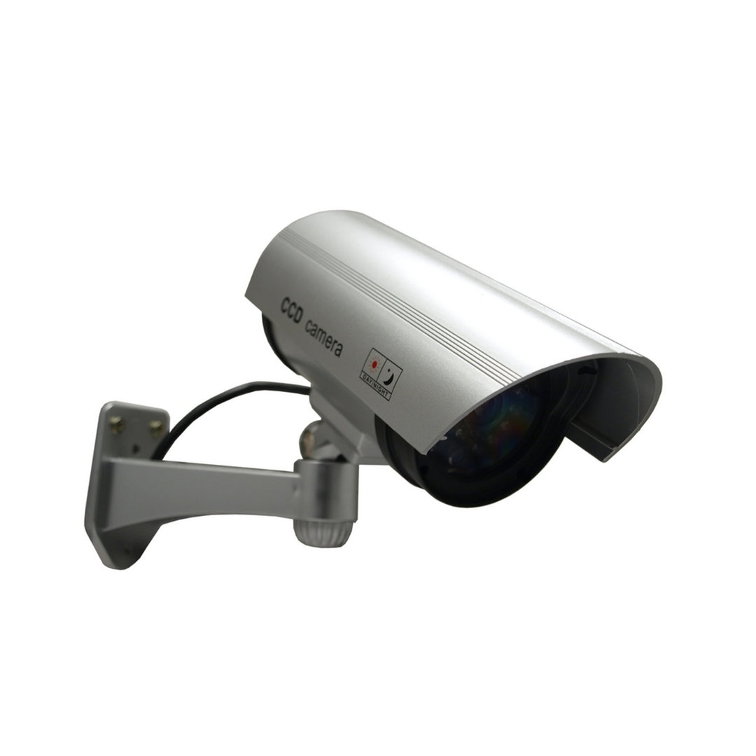 Cámara simulada con LED intermitente IR1100 S IR exterior, Color plateado, 4 unidades