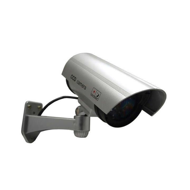 Cámara simulada con LED intermitente IR1100 S IR exterior, Color plateado, 4 unidades