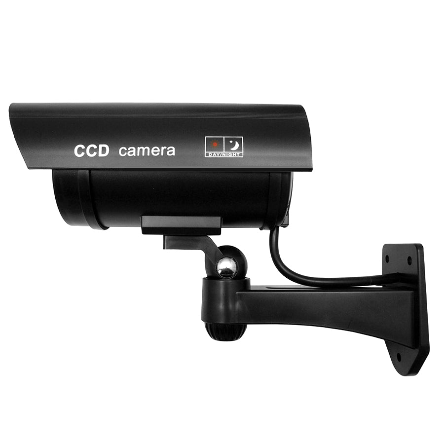 Cámara simulada con LED intermitente IR1100 B IR para exteriores, Color negro, 2 unidades