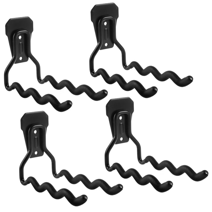 Soporte de pared Maclean, para herramientas, ruedas, escalera, bicicleta, acero, carga máx. 30kg, MC-486, 4 piezas