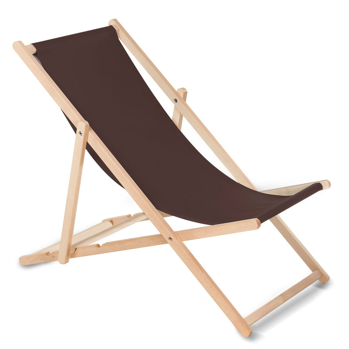 Conjunto de 4 espreguiçadeiras GreenBlue GB183 Classic Brown Beech