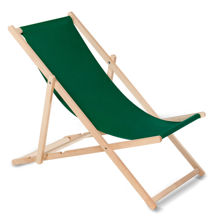 Espreguiçadeira GreenBlue GB183 Classic Beech, Verde Escuro, Embalagem de 4
