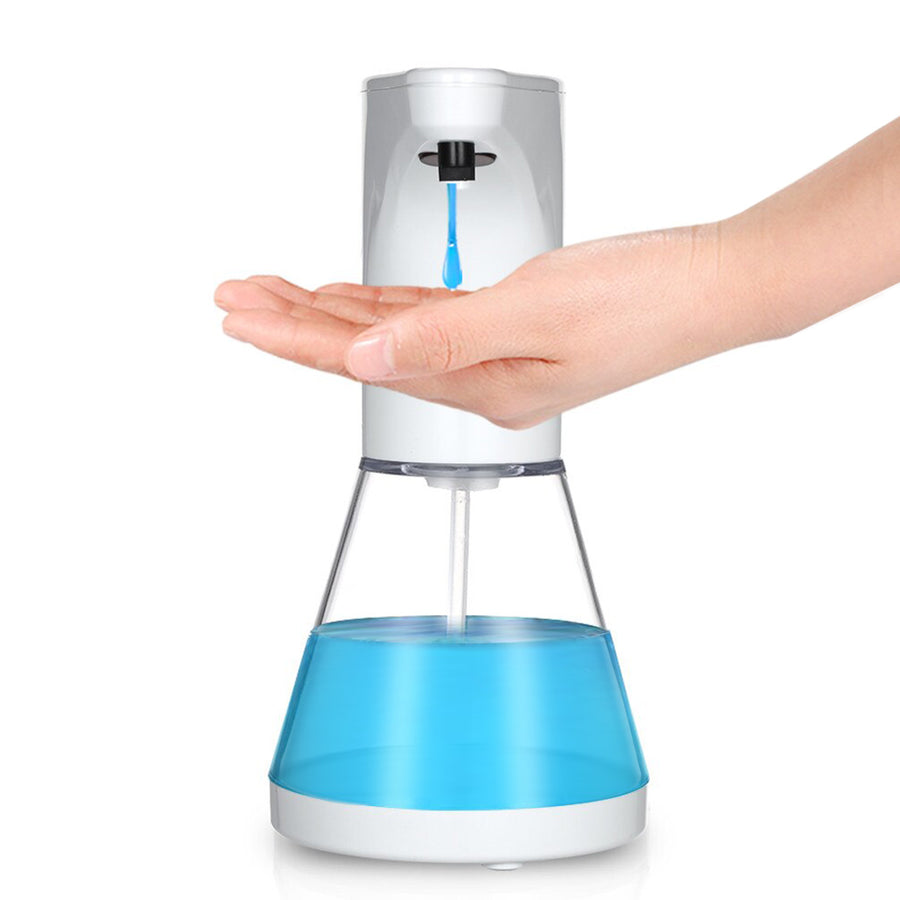 Dispensador automático Promedix, recipiente dispensador para sabonetes líquidos, líquidos desinfectantes, 480ml, 4 pilhas AA PR-530 + 4 pilhas Varta Industrial LR6/AA R-06