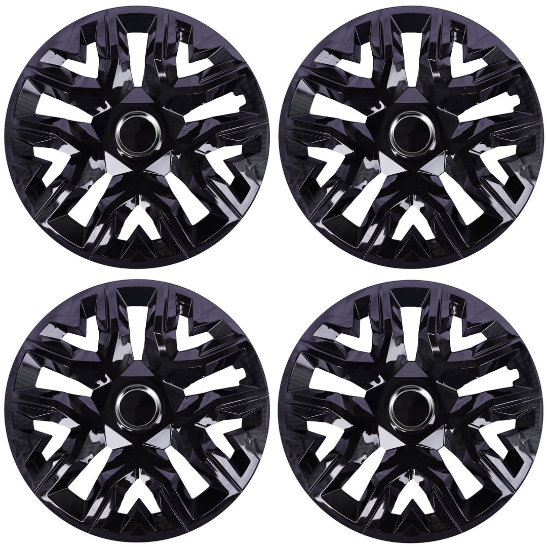 Tampões universais 14'' NRM Perfecto lacado preto 4 peças