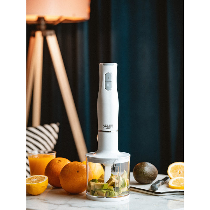 Adler AD 4620 Batidora de mano, multifunción, 2 velocidades, blanca, 800W