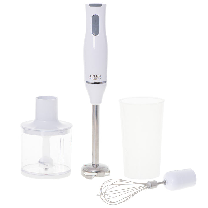 Adler AD 4620 Batidora de mano, multifunción, 2 velocidades, blanca, 800W