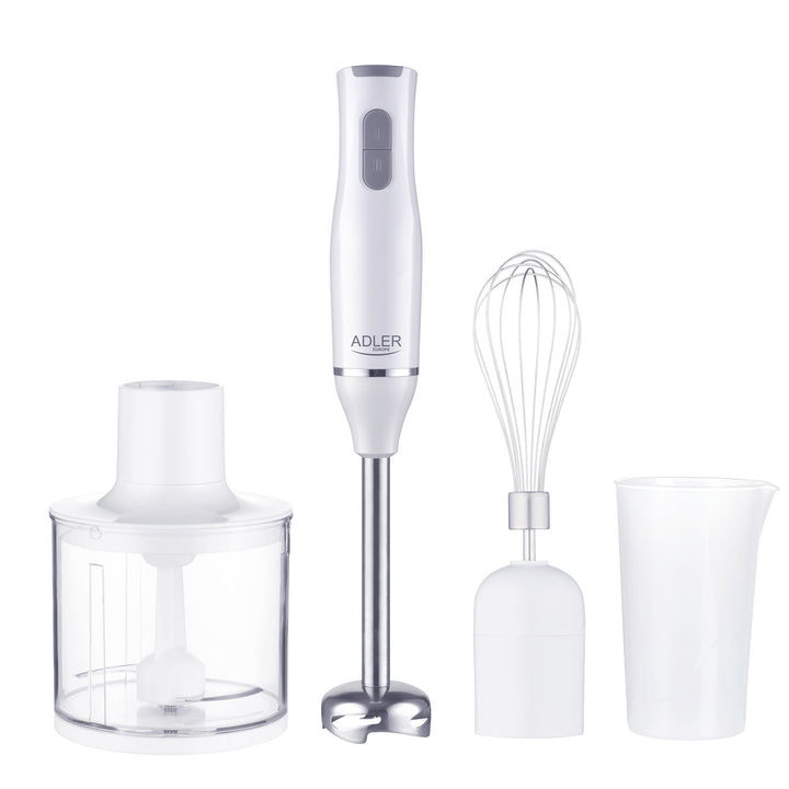 Adler AD 4620 Batidora de mano, multifunción, 2 velocidades, blanca, 800W