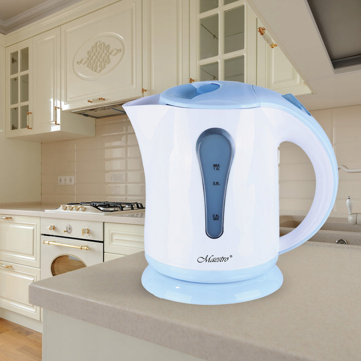 Maestro Hervidor eléctrico, 1000W, 1l, Color azul, MR028