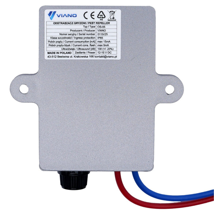 Repelente de garduñas roedores ratas ratones VIANO ICE-LED