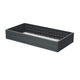 Canteiro de Jardim Prosperplast, 149 cm, Antracite, Base Amadeirada