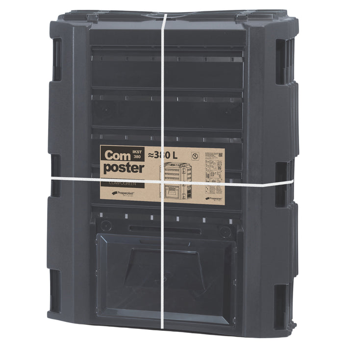 Prosperplast Compostador, resistente a las heladas, 380l, color negro, Compogreen