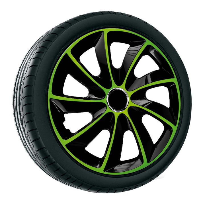 Tampão NRM Stig Extra Universal 15'' Preto-Verde 1 Peça