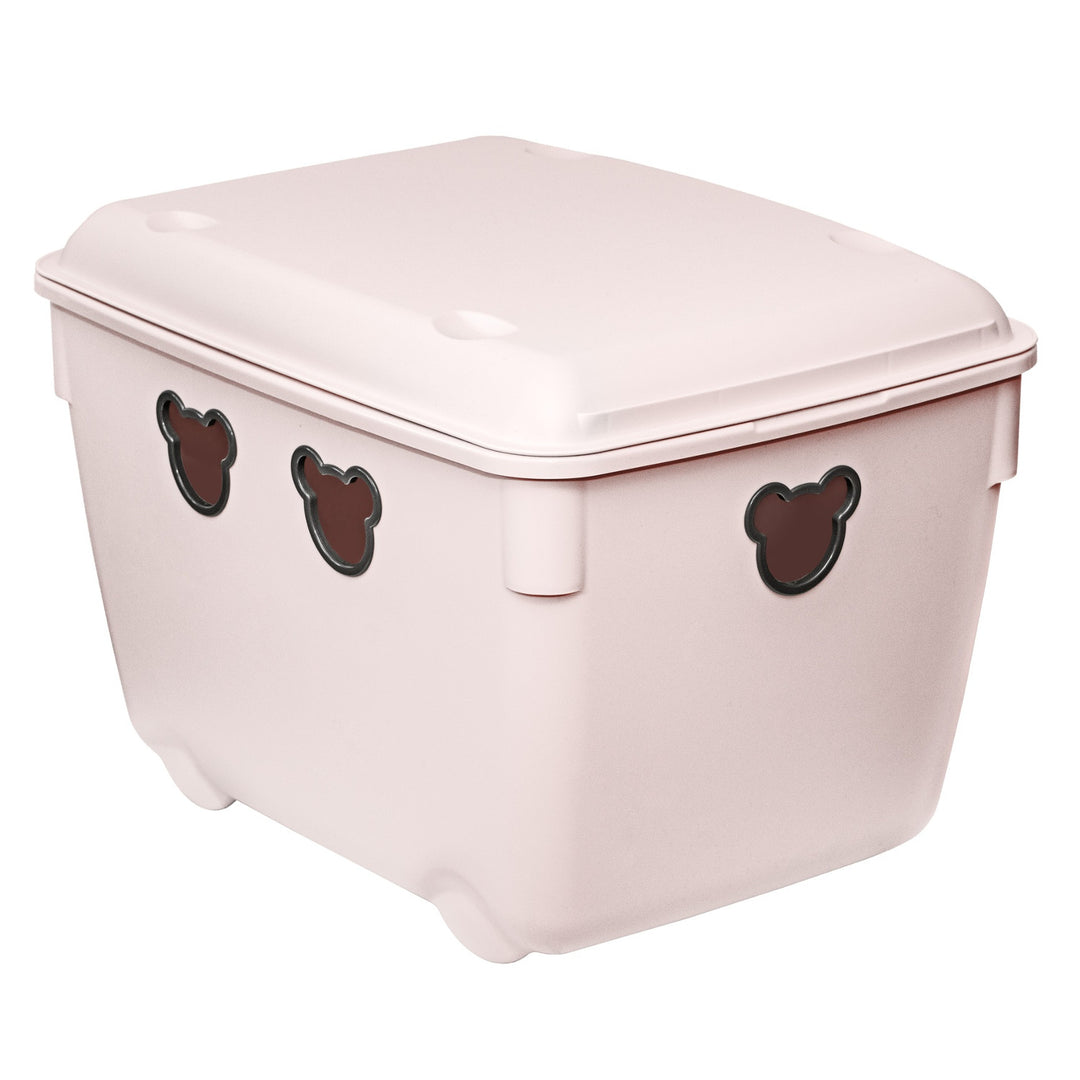 Papelera Branq, 40l, duradera, rosa, Oso