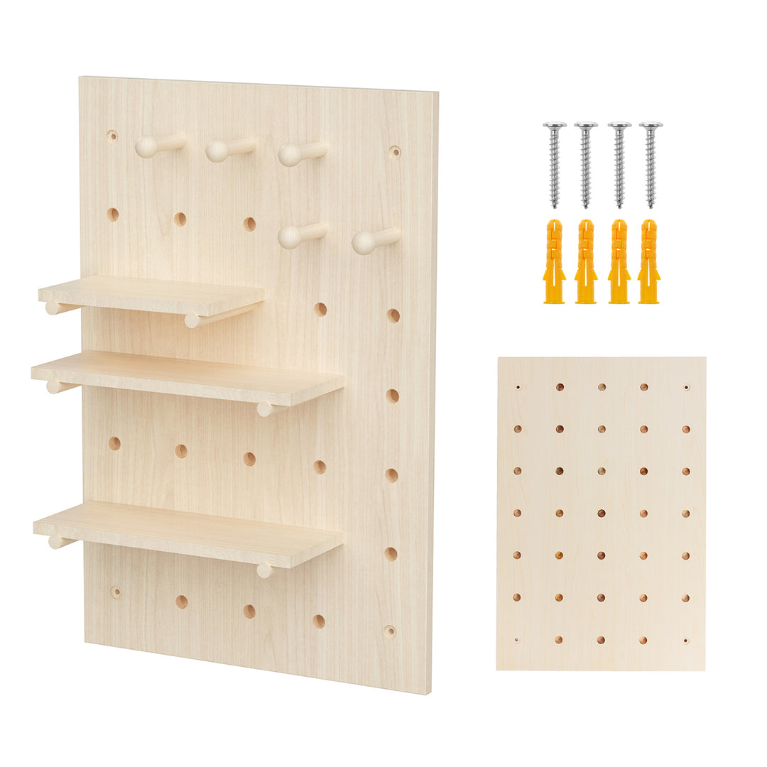 Organizador de madera para pizarra blanca Maclean, color madera clara, 40x60 cm, máx. 20 kg, MC-130 WD